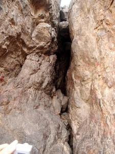Close-up of Cave of Uhud