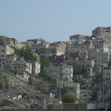 Old houses in Makkah - on the outskirts of the haram area