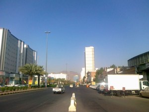 The main street in Aziziah