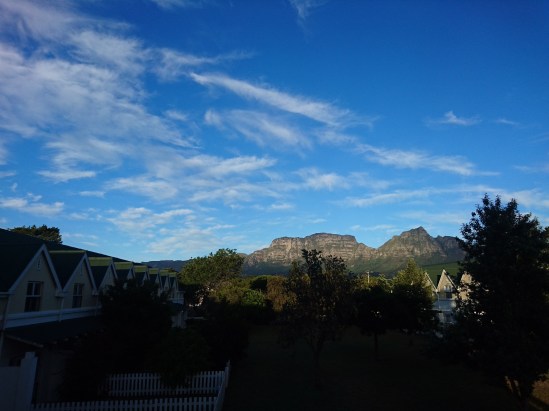 Morning shines onto Table Mountain