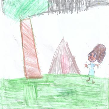 In the dark forest lived an archaeologist.