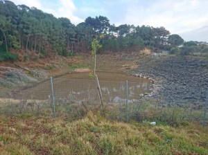 UCT's dam - almost empty - in April 2018.