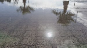 The rain gave us impromptu pools - June 2018