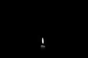Powerless. A candle in the dark.