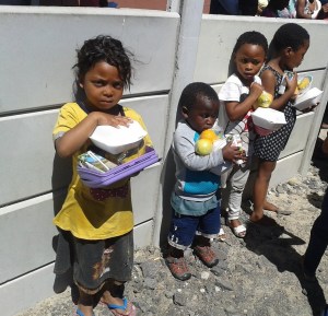 Food distribution to the needy